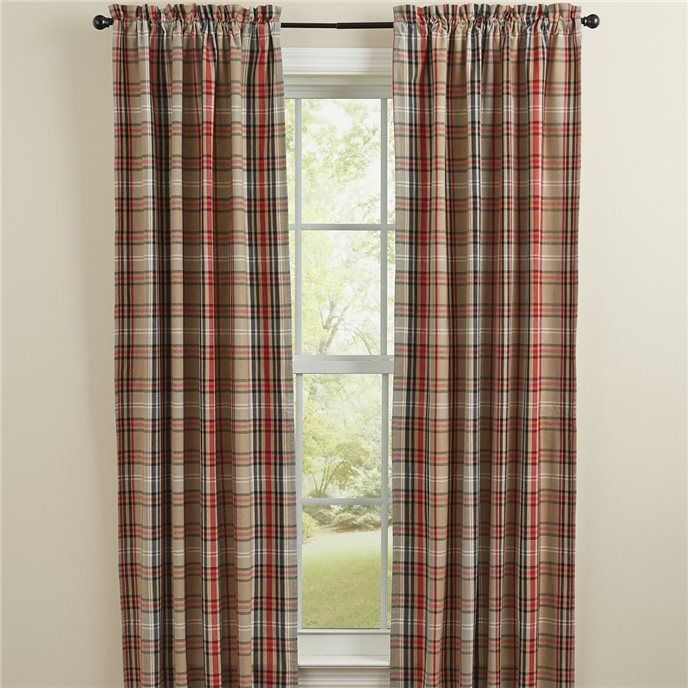 Bear Country Plaid Lined Panels 72X84 Thumbnail