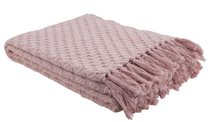 Blush Twill Weave Throw Thumbnail