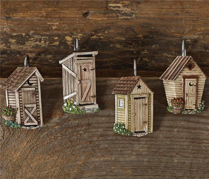 Outhouse Shower Curtain Hook S/12 Thumbnail
