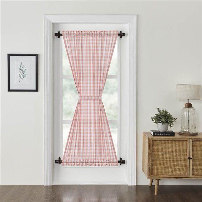 Annie Buffalo Coral Check Door Panel 72x40 Thumbnail