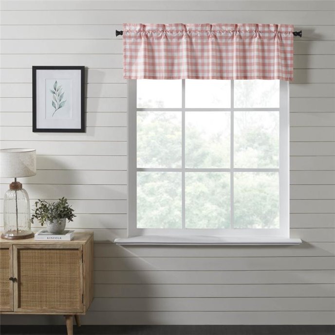 Annie Buffalo Coral Check Valance 16x60 Thumbnail