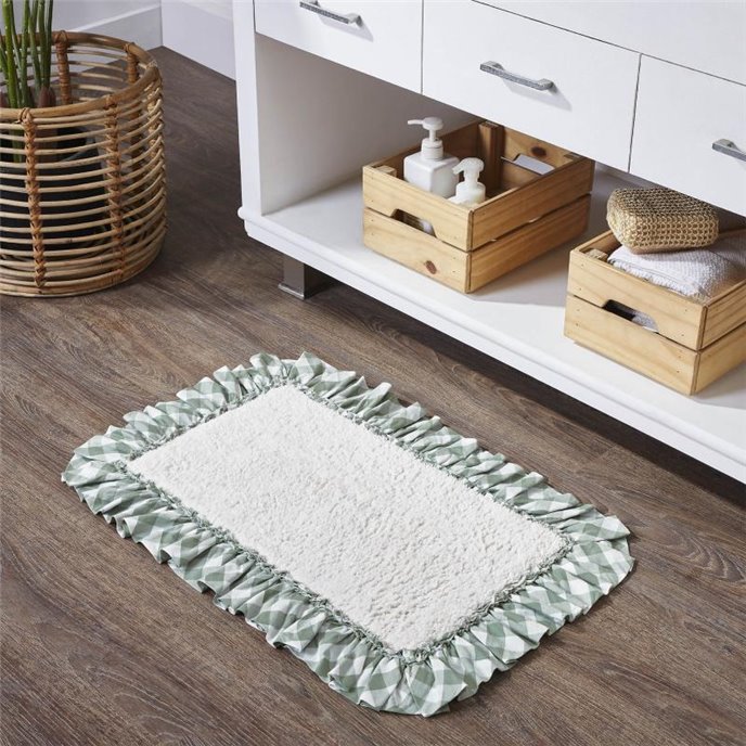 Annie Buffalo Green Check Bathmat 20x30 Thumbnail
