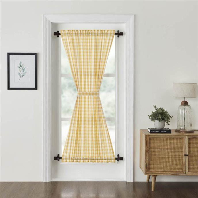 Annie Buffalo Yellow Check Door Panel 72x40 Thumbnail