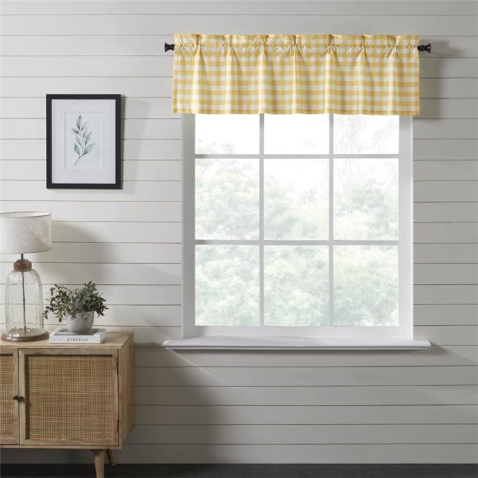 Annie Buffalo Yellow Check Valance 16x60 Thumbnail