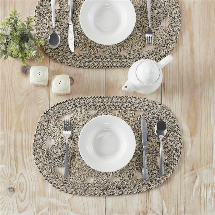 Celeste Blended Pebble Indoor/Outdoor Placemat 13x19 Thumbnail