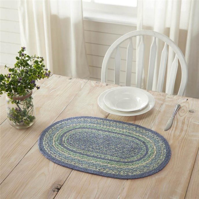 Jolie Jute Oval Placemat 13x19 Thumbnail