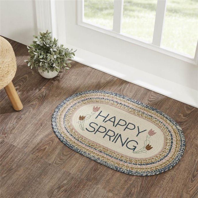 Kaila Happy Spring Jute Rug Oval 20x30 Thumbnail