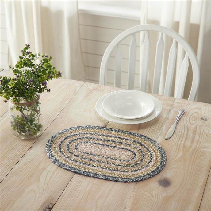 Kaila Jute Oval Placemat 10x15 Thumbnail