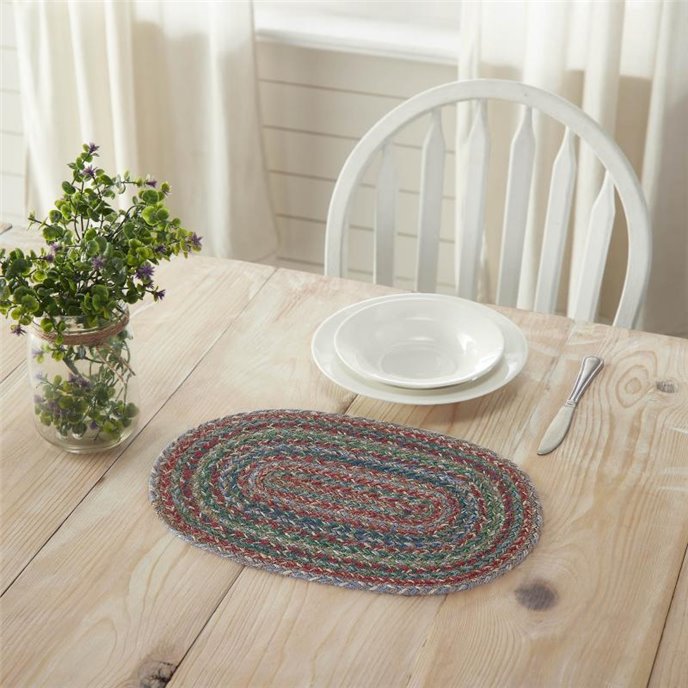 Multi Jute Oval Placemat 10x15 Thumbnail