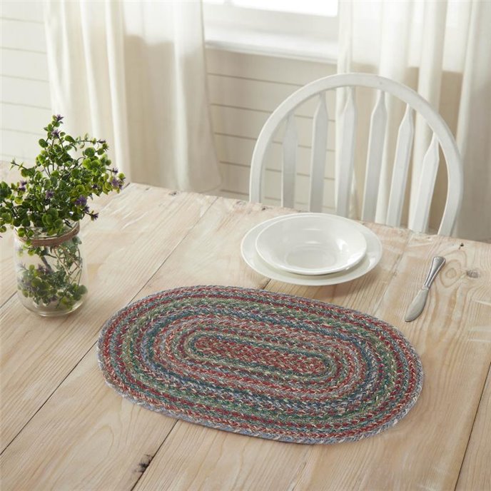 Multi Jute Oval Placemat 13x19 Thumbnail