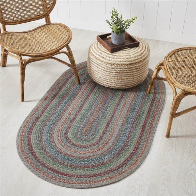 Multi Jute Rug Oval w/ Pad 36x60 Thumbnail