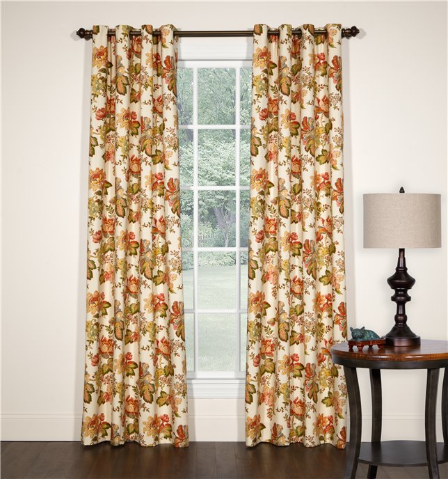 Luxuriance 96" x 84" Lined Grommet Curtains (pair) by Thomasville Thumbnail