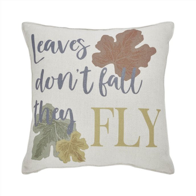 Bountifall Leaves Fly Pillow 12x12 Thumbnail