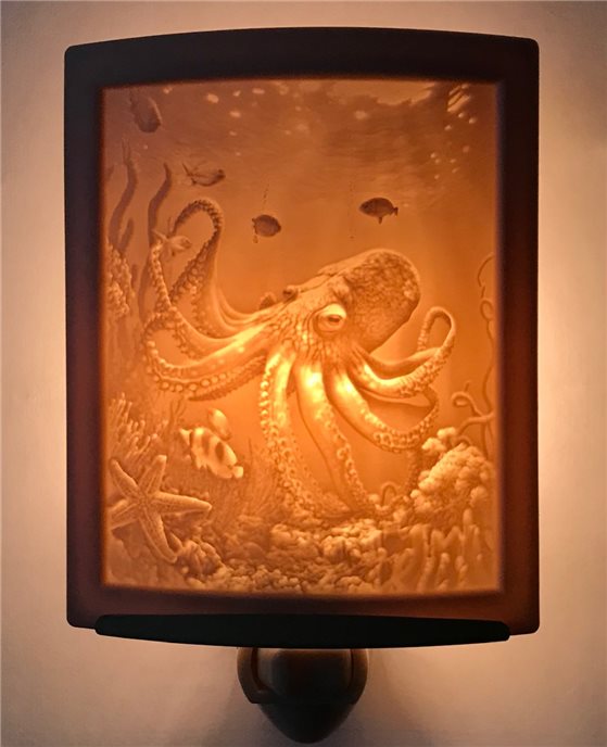 Octopus Night Light by Porcelain Garden Thumbnail