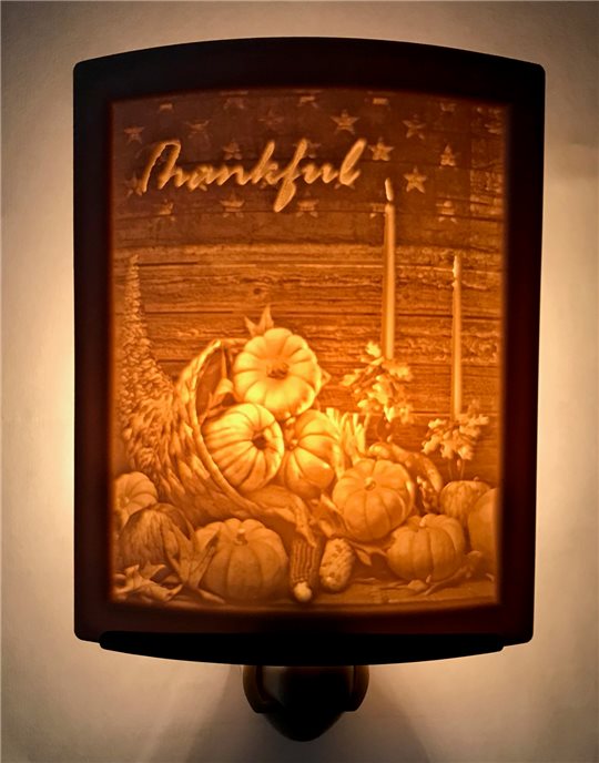 Thankful Night Light by Porcelain Garden Thumbnail