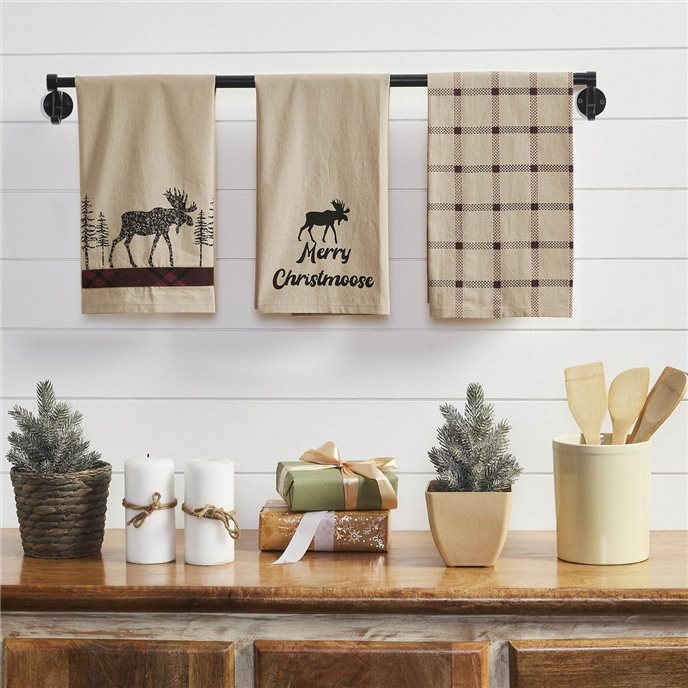 Cumberland Moose Tea Towel Set of 3 19x28 Thumbnail