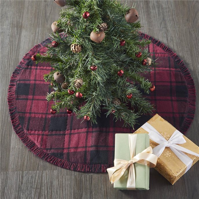 Cumberland Red Black Plaid Tree Skirt 24 Thumbnail