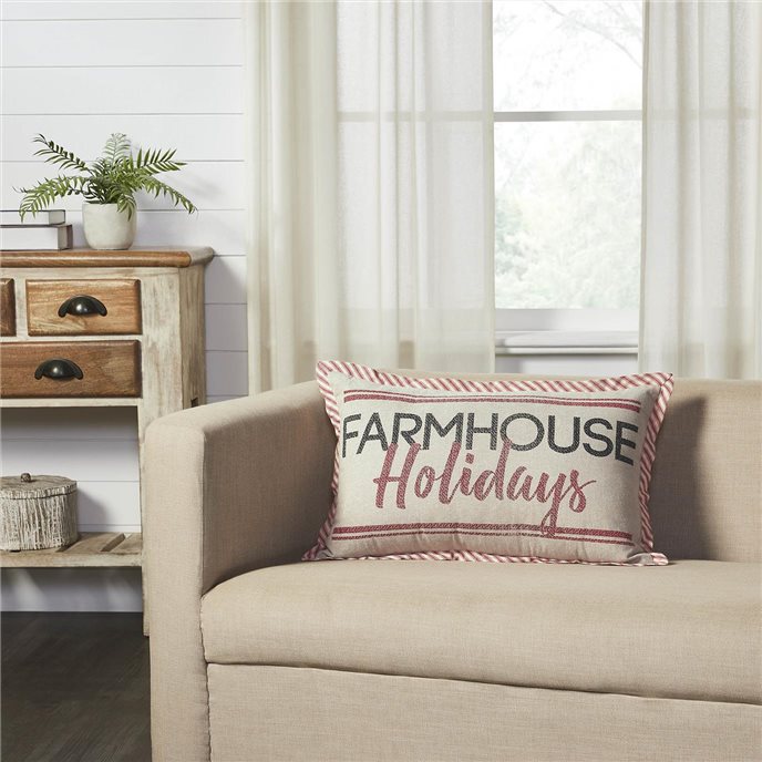 Sawyer Mill Farmhouse Holidays Pillow 14x22 Thumbnail