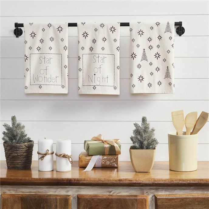 Star of Wonder Tea Towel Set of 3 19x28 Thumbnail