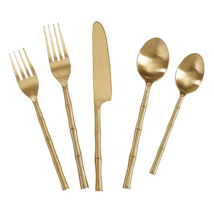 Bamboo Flatware Five Piece Place Setting Thumbnail