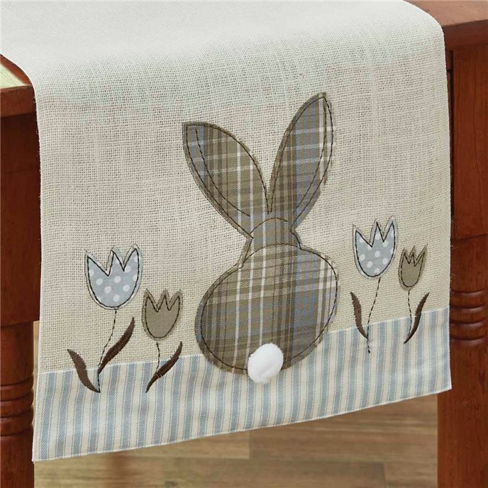 Bunny /Tulip Aplq Table Runner 14X42 Thumbnail