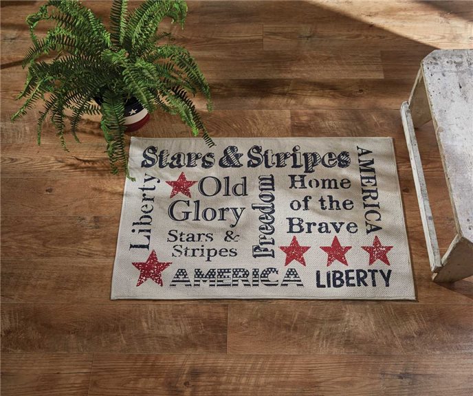 Stars And Stripes Print Rug 2X3 Thumbnail