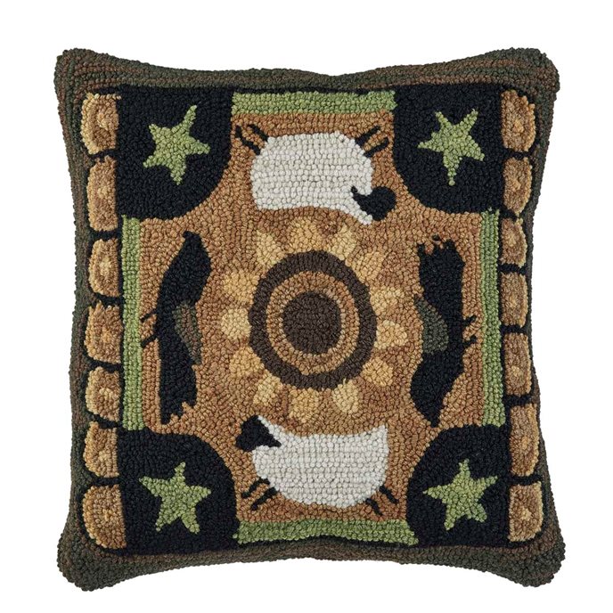 Favorite Things Hooked 18" Pillow Cover Thumbnail