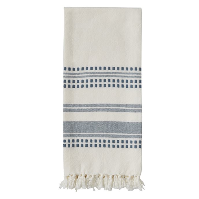 Kyla Woven Towel - Marine Blue Thumbnail