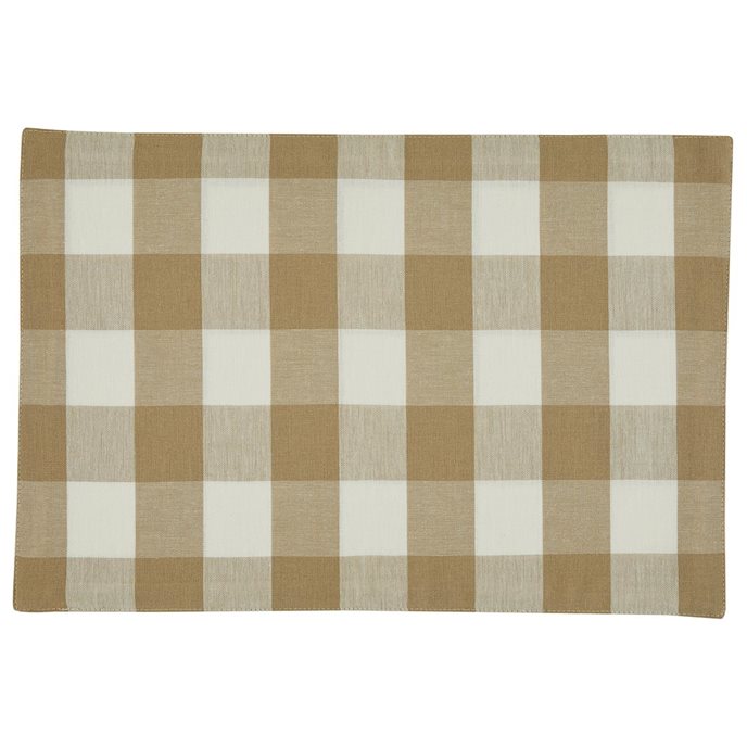 Wicklow Check Backed Placemat - Natural Thumbnail