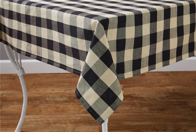 Wicklow Check Tablecloth 54X54 Black Thumbnail