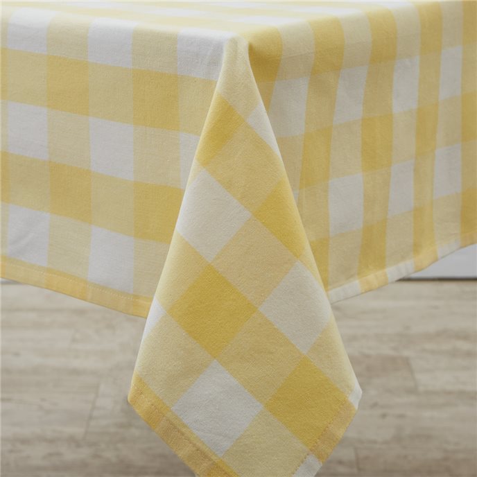 Wicklow Check Tablecloth 54X54 Yellow Thumbnail