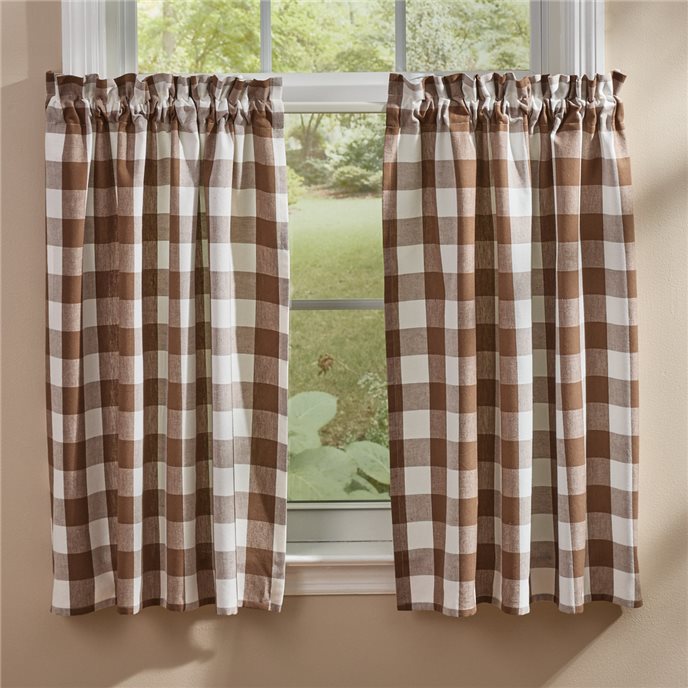 Wicklow Tiers Pair 72"X36" - Brown And Cream Thumbnail