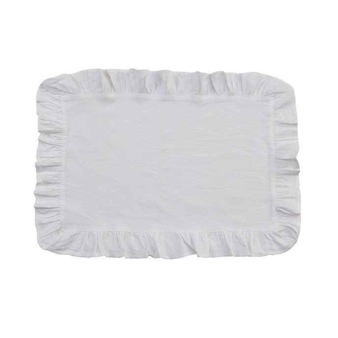 Ruffle Placemat - White Thumbnail