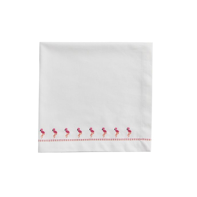 Embroidered Flamingo Napkin Thumbnail