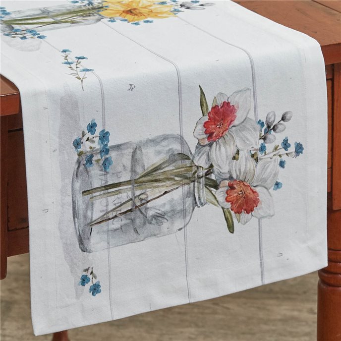 Farmhouse Spring Table Runner 13X36 Thumbnail