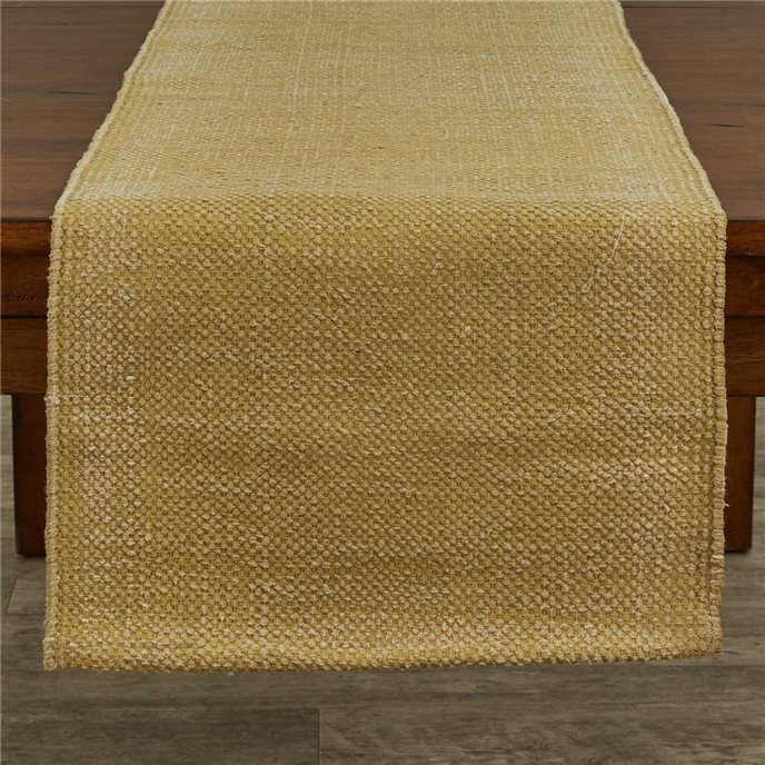 Samora Solid Table Runner 14X72 Gold Thumbnail