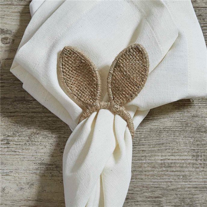 Burlap Bunny Ears Napkin Ring Thumbnail