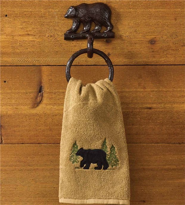 Cast Bear Towel Ring Hook Thumbnail