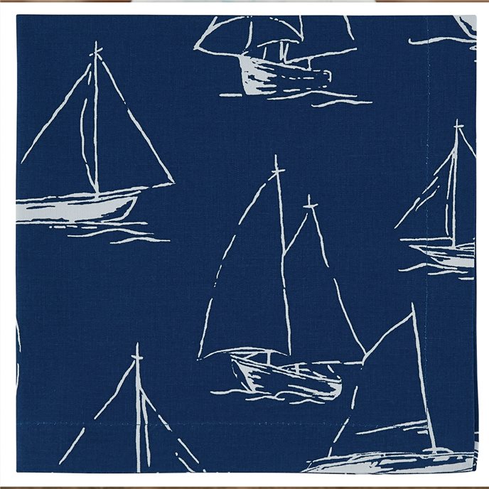 Sailboats Napkin - Navy Thumbnail