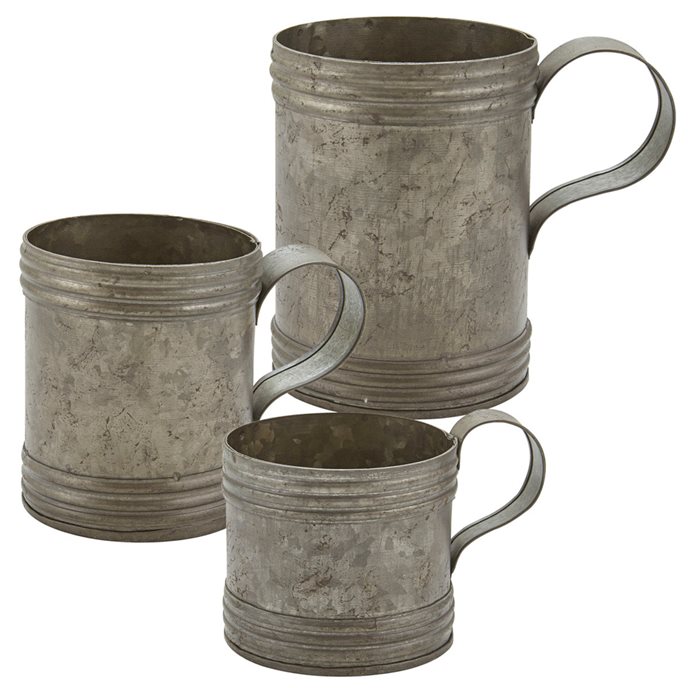 Rolled Tin Measuring Cups Set Of 3 Thumbnail
