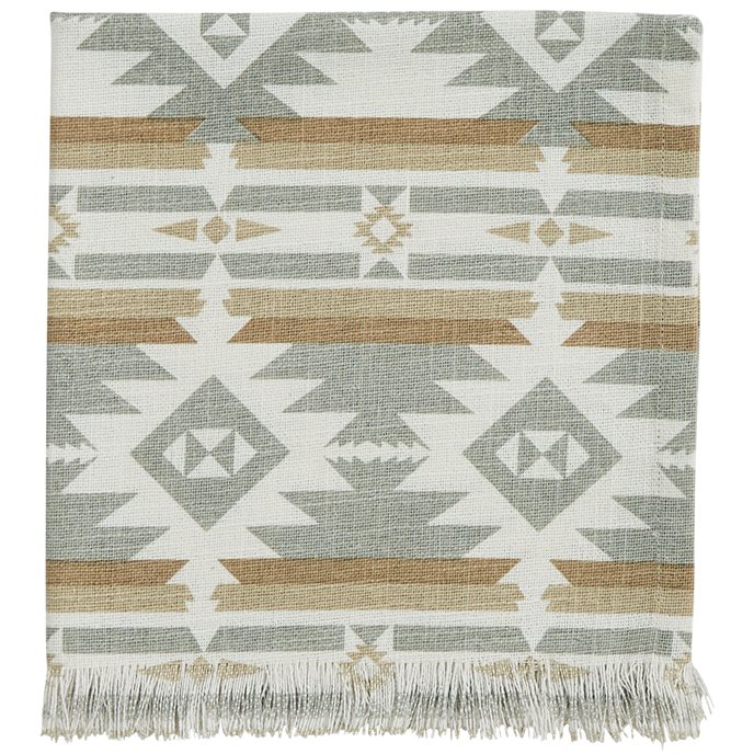 Neutral Aztec Printed Napkins - Set Of 4 Thumbnail