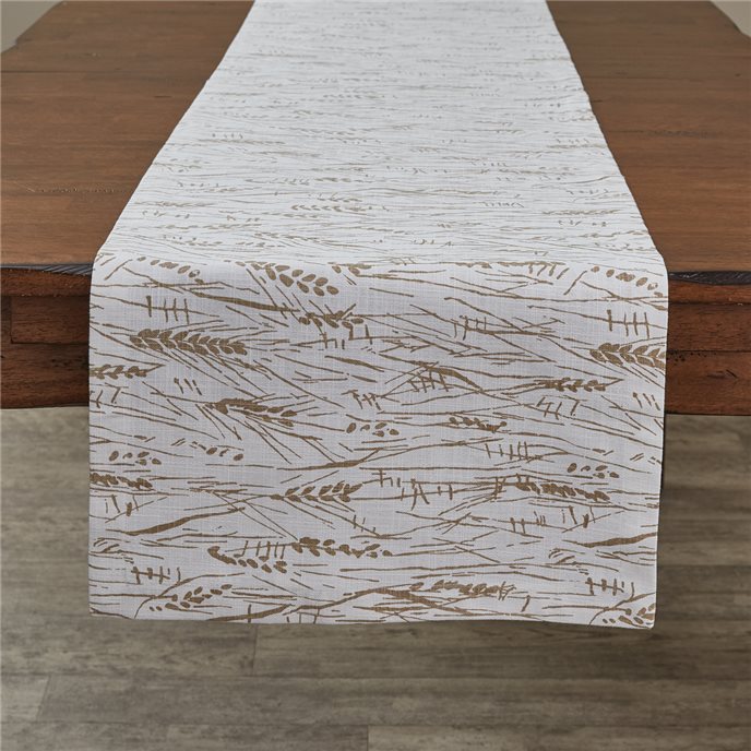 Organic Wheatgrass Printed Table Runner 15X72 Thumbnail