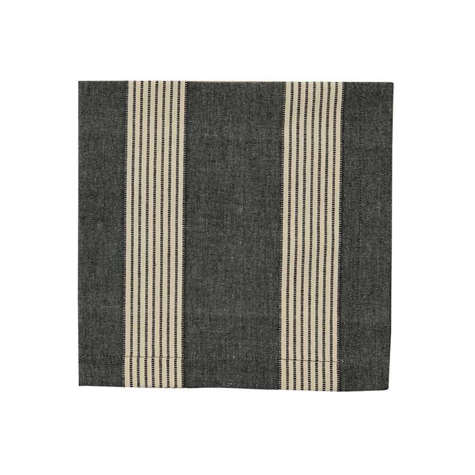 Graphite Stripe Napkin Thumbnail