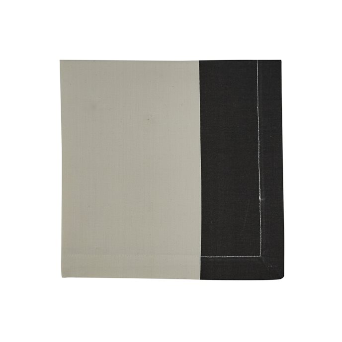 Ebony & Ivory Color Block Napkin Thumbnail