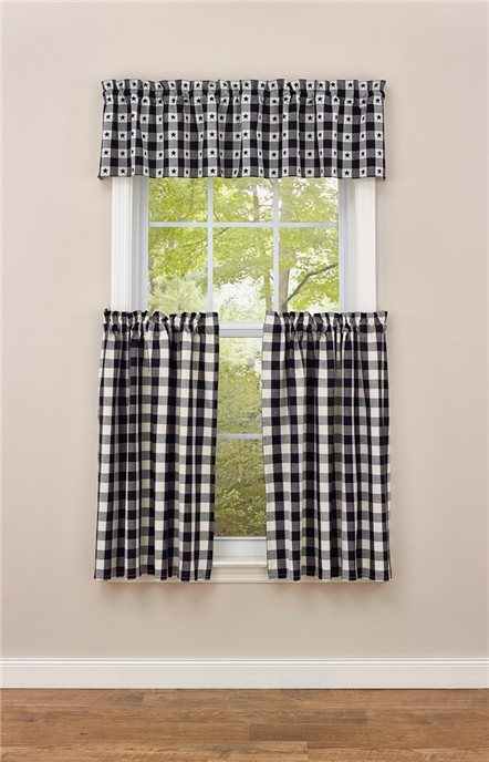 Checkerboard Star Lined Valance 60X14 Thumbnail