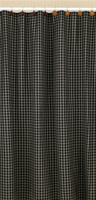 Sturbridge Shower Curtain 72X72 Black Thumbnail