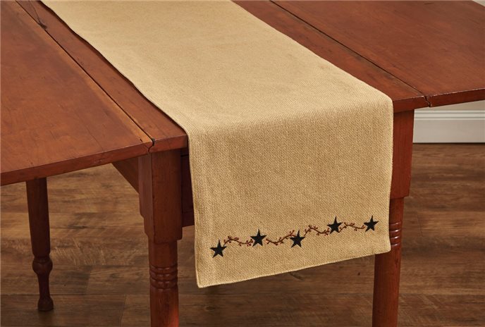 Burlap Star Table Runner 13X54 Thumbnail