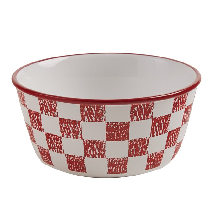 Chicken Coop Cereal Bowl - Check Thumbnail