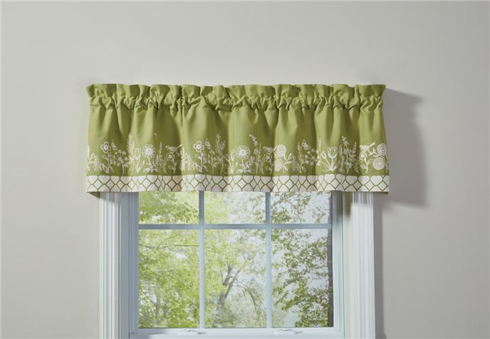 Abby'S Garden Lined Valance 14X6 Thumbnail