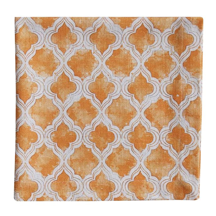 Watercolor Geo Apricot Napkin Thumbnail